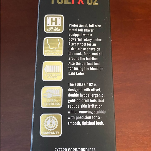 BaBylissPRO Black and Gold Foil Shaver - Picture 7 of 9